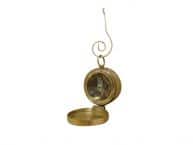Solid Brass Decorative Compass with Lid Christmas Ornament 4