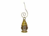 Solid Brass Oil Lamp Christmas Ornament 4