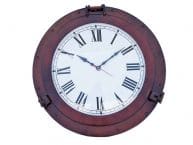 Antique Copper Decorative Ship Porthole Clock 24