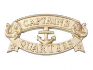 Solid Brass Captains Quarters Sign 9