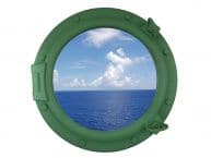 Seafoam Green Decorative Ship Porthole Window 20