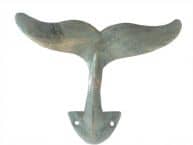 Antique Bronze Cast Iron Decorative Whale Tail Hook 5
