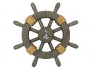 Antique Decorative Ship Wheel With Anchor 12