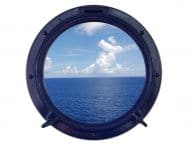 Navy Blue Decorative Ship Porthole Window 15