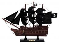 Wooden Black Barts Royal Fortune Black Sails Model Pirate Ship 12