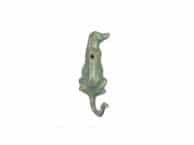 Antique Seaworn Bronze Cast Iron Dog Hook 6