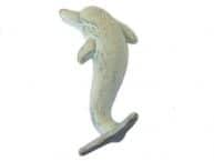 Whitewashed Cast Iron Dolphin Hook 7