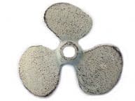 Whitewashed Cast Iron Propeller Paperweight 4