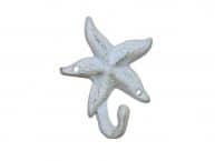Whitewashed Cast Iron Starfish Hook 4