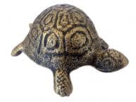 Antique Gold Cast Iron Turtle Paperweight 5