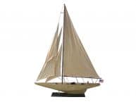 Wooden Rustic Intrepid Model Sailboat Decoration 60