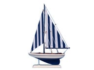 Wooden Nautical Sailer Model Sailboat Decoration 17