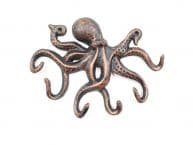 Rustic Copper Cast Iron Octopus Hook 11