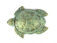 Antique Bronze Cast Iron Decorative Turtle Paperweight 4