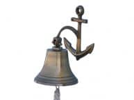 Antique Brass Hanging Anchor Bell 10