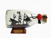 Blackbeards Queen Annes Revenge Pirate Ship in a Glass Bottle 5