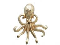 Gold Finish Wall Mounted Octopus Hooks 7
