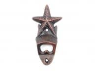 Rustic Copper Cast Iron Wall Mounted Starfish Bottle Opener 6