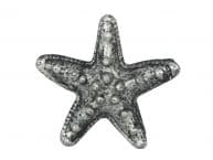 Antique Silver Cast Iron Starfish Paperweight 3
