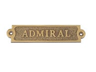 Antique Brass Admiral Sign 6