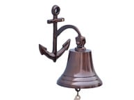 Antique Copper Hanging Anchor Bell 10