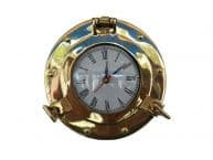 Brass Deluxe Class Porthole Clock 8
