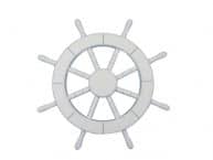 White Decorative Ship Wheel 18