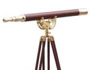 Floor Standing Brass-Wood Anchormaster Telescope 65