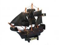 Wooden Ben Franklins Black Prince Model Pirate Ship Christmas Ornament 7