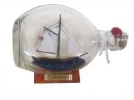 America Sailboat in a Glass Bottle 7
